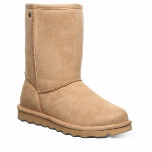 Kozaki Damskie Bearpaw Elle Short Vegan Brązowe | GCI1493XK