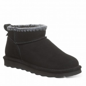 Kozaki Damskie Bearpaw Shorty Crochet Czarne | PLL8268CL