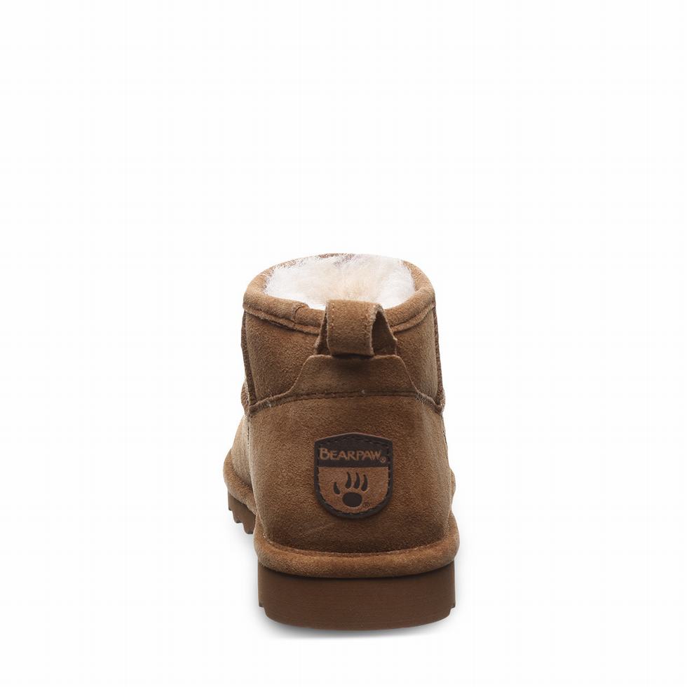 Botki Damskie Bearpaw Shorty Brązowe | JZX6685SN