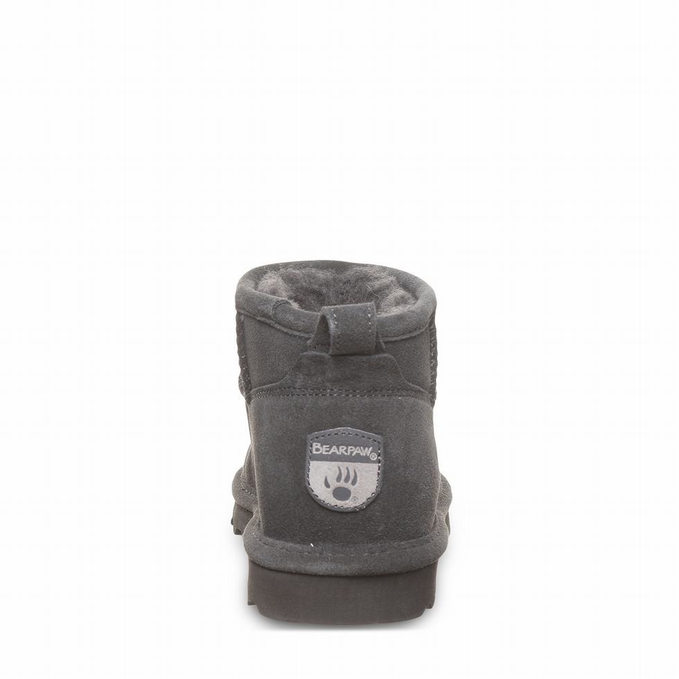 Botki Damskie Bearpaw Shorty Szare | TCW9353XL