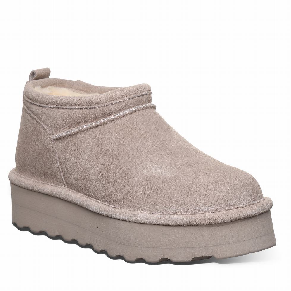 Buty na Platformie Damskie Bearpaw Retro Super Shorty Szare | MCA1975SH