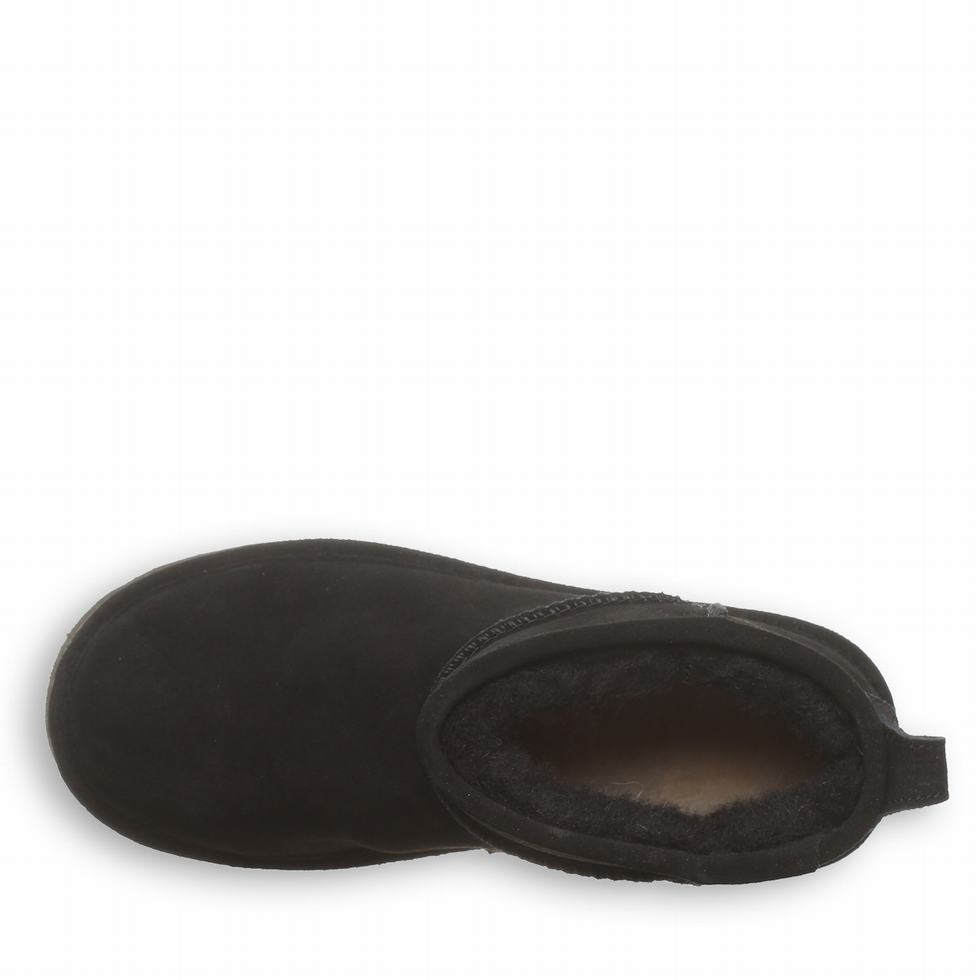 Buty na Platformie Damskie Bearpaw Retro Shorty Czarne | KOI953AL