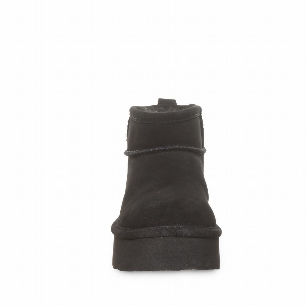 Buty na Platformie Damskie Bearpaw Retro Shorty Czarne | KOI953AL