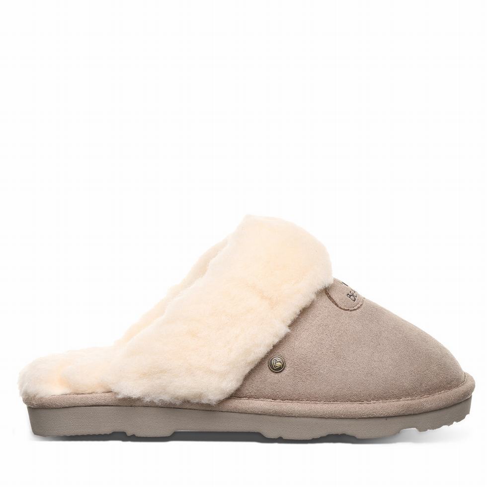Kapcie Damskie Bearpaw Effie Vegan Brązowe | RGW79OF