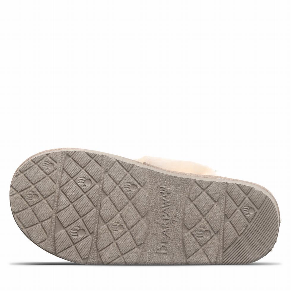 Kapcie Damskie Bearpaw Effie Vegan Brązowe | RGW79OF