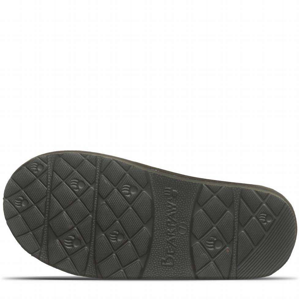 Kapcie Damskie Bearpaw Loki II Zielone | XCH4997BS