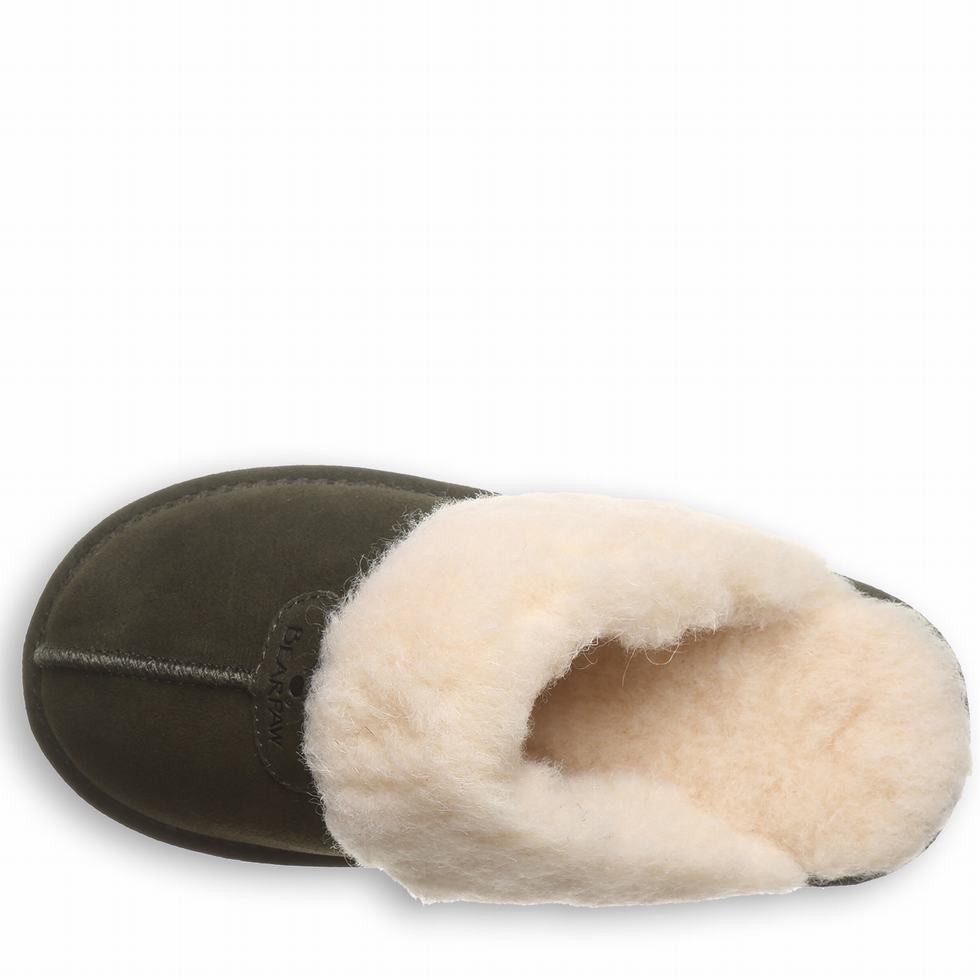 Kapcie Damskie Bearpaw Loki II Zielone | XCH4997BS
