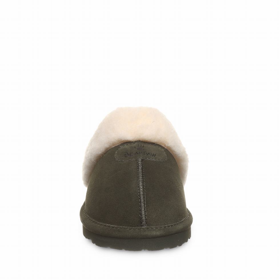 Kapcie Damskie Bearpaw Loki II Zielone | XCH4997BS