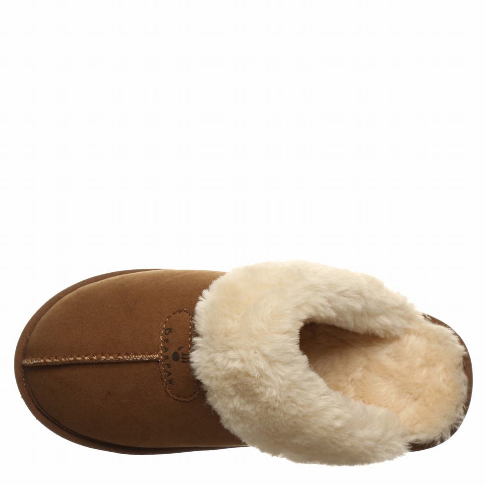 Kapcie Damskie Bearpaw Loki Vegan Brązowe | HXV6438NA