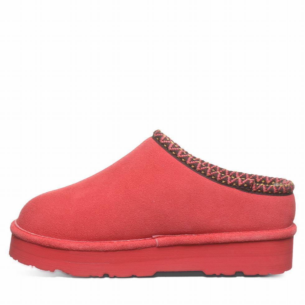 Kapcie Damskie Bearpaw Martis Czerwone | WPE2115CM