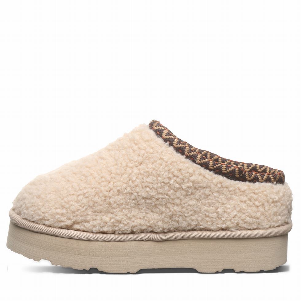Kapcie Dziecięce Bearpaw Snuggle Martis Youth Beżowe | XVO3421PU