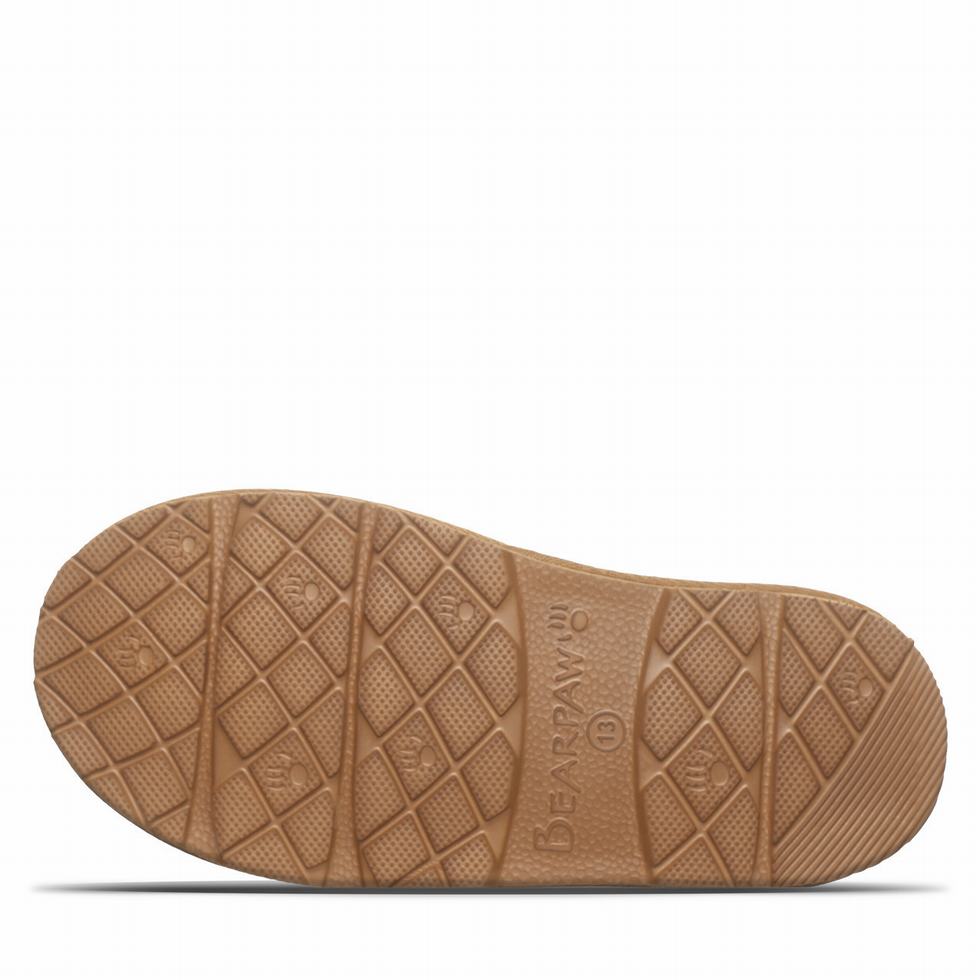 Kapcie Dziecięce Bearpaw Tabitha Youth Brązowe | MVV9375JR