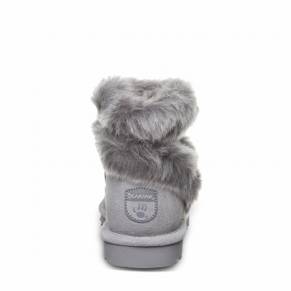 Kozaki Damskie Bearpaw Chloe Szare | CAN242GD