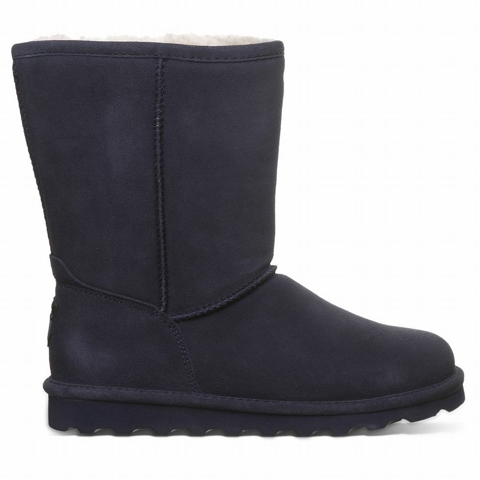 Kozaki Damskie Bearpaw Elle Short Wide Niebieskie | BKX9116YO