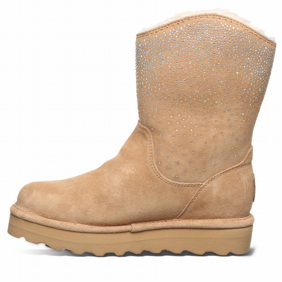 Kozaki Damskie Bearpaw Glam Platform Lo Brązowe | JNW8433MP