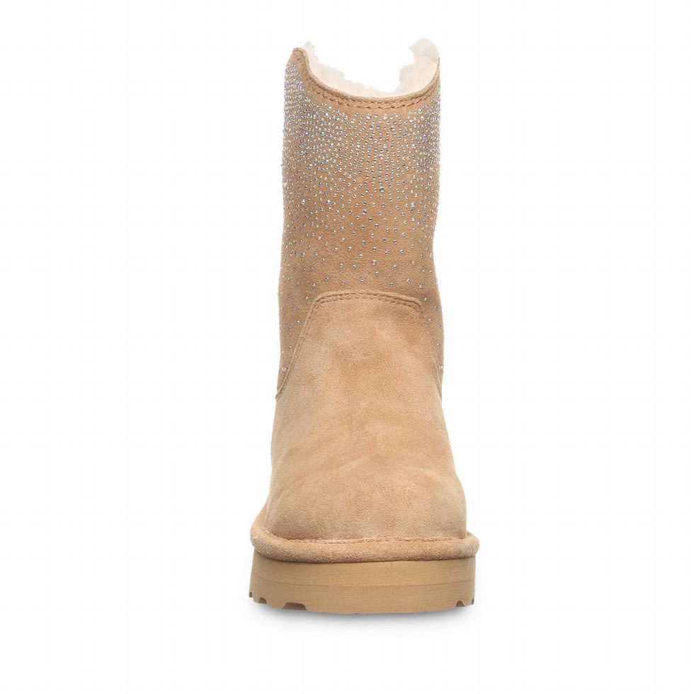 Kozaki Damskie Bearpaw Glam Platform Lo Brązowe | JNW8433MP