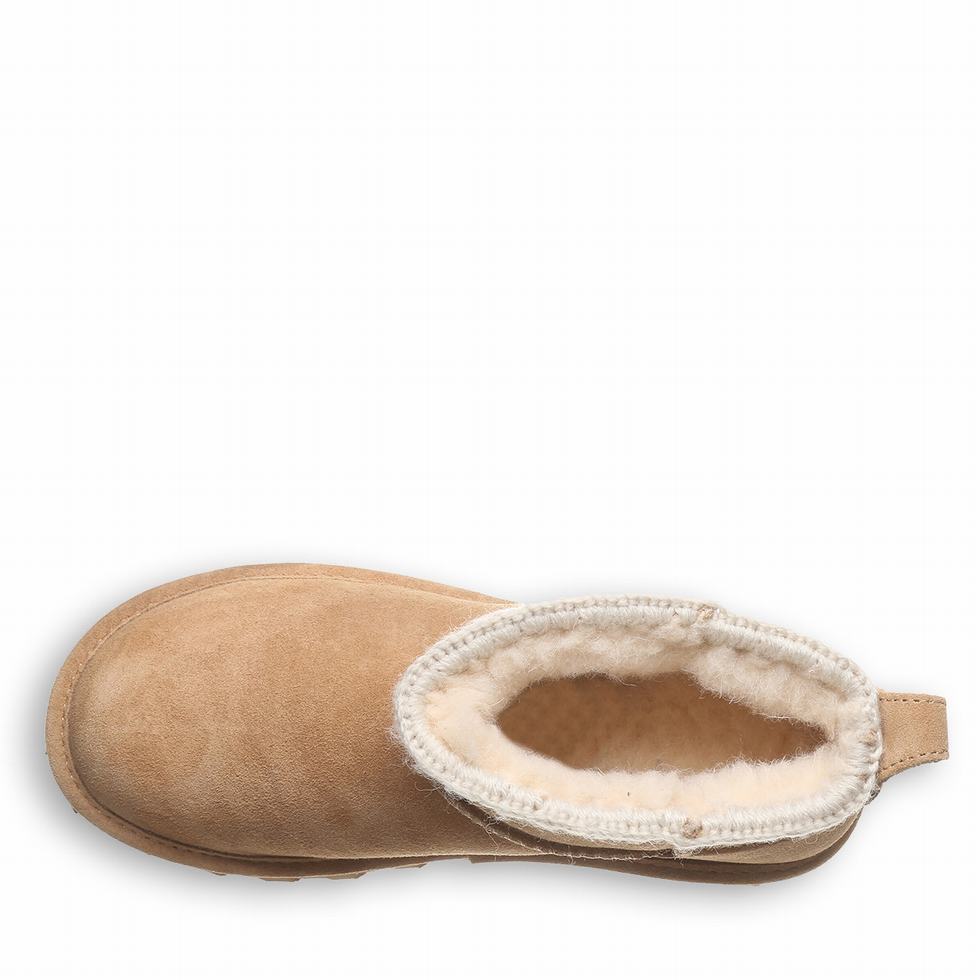 Kozaki Damskie Bearpaw Shorty Crochet Brązowe | OAL775ZZ