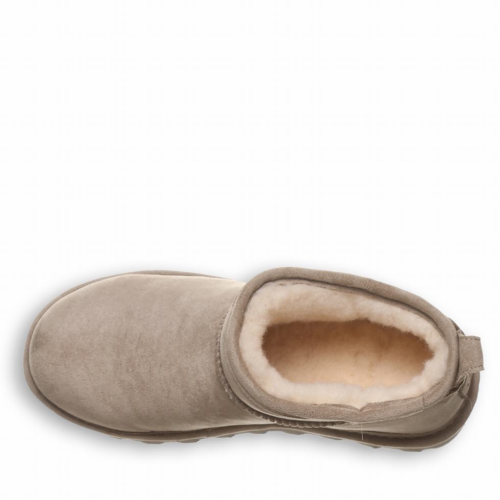 Kozaki Damskie Bearpaw Shorty Vegan Szare | GQH626NG