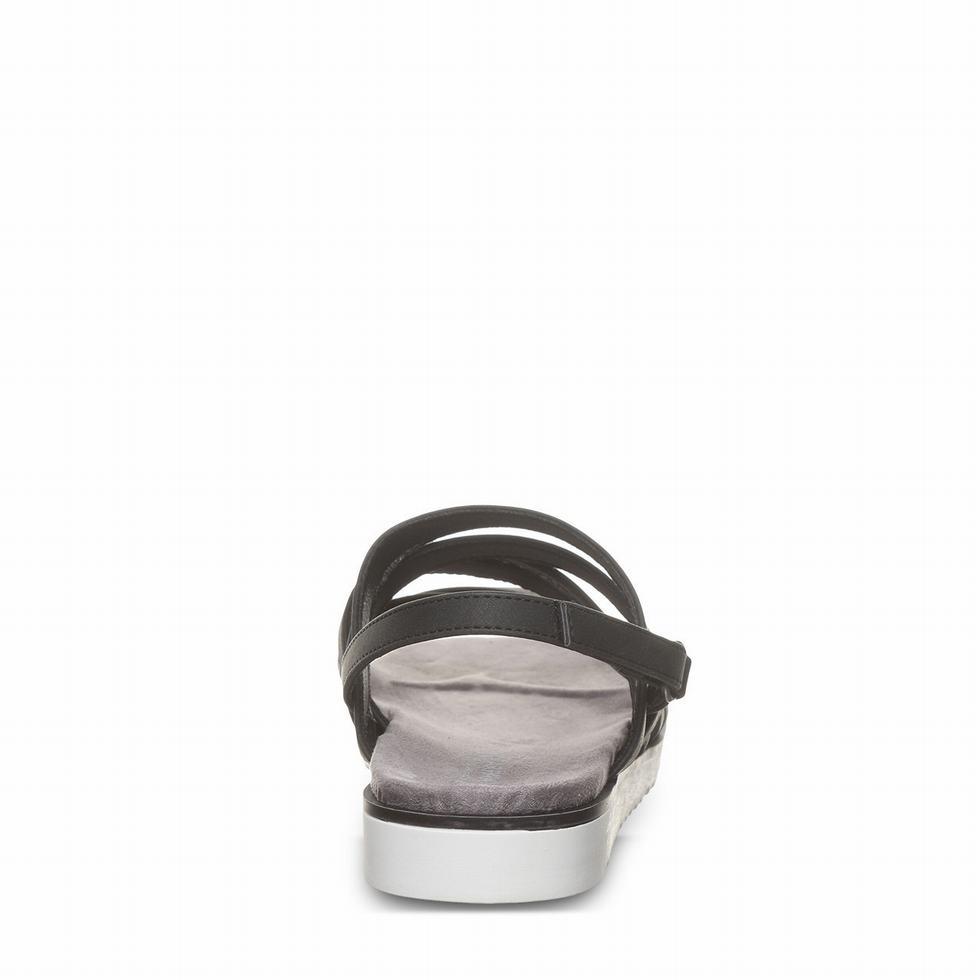 Sandały Damskie Bearpaw Crete Czarne | DVB8069LK