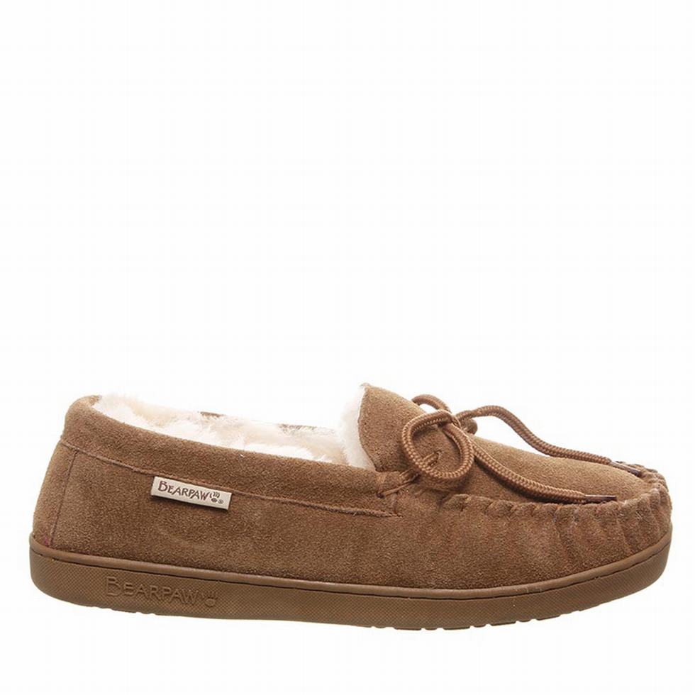 loafers Męskie Bearpaw Moc II Wide Brązowe | UFA9187CB