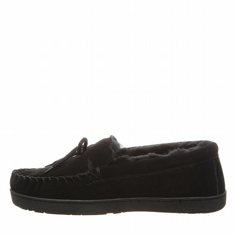 loafers Męskie Bearpaw Moc II Wide Czarne | GKK1418QB